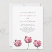 Minimal Blumenzelt Einladung (Vorderseite)