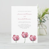 Minimal Blumenzelt Einladung (Stehend Vorderseite)