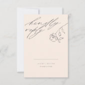 Minimal Blush Delicate Frische Pasta machen RSVP Karte (Vorderseite)