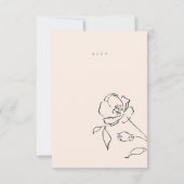 Minimal Blush Delicate Frische Pasta machen RSVP Karte (Rückseite)