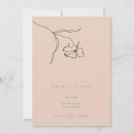 Minimal Blush Delicate Frische Pasta machen Save The Date