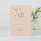 Minimal Blush Delicate Frische Pasta machen Save The Date (Stehend Vorderseite)