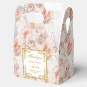 Minimal Blush Gold Gastgeschenk Hochzeit Box Geschenkschachtel (Geöffnet)