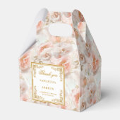 Minimal Blush Gold Gastgeschenk Hochzeit Box Geschenkschachtel (Vorderseite)