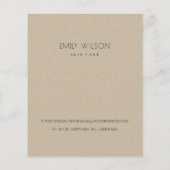 Minimal Blush Heart Kraft Business Service Logo Flyer (Hinten)