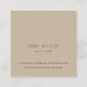 Minimal Blush Herzlichen Dank für Ihre Bestellung Quadratische Visitenkarte (Rückseite)