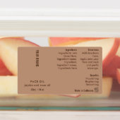 Minimal Boho 1oz 30ml Cosmetic Bottle Waterproof Etiketten (Befestigt)