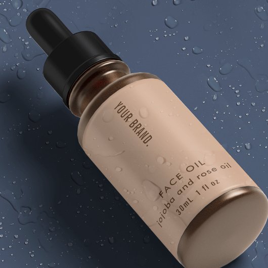 Minimal Boho 1oz 30ml Cosmetic Bottle Waterproof Etiketten