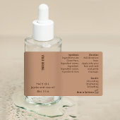 Minimal Boho 1oz 30ml Cosmetic Bottle Waterproof Etiketten