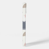 Minimal Boho ästhetische Rainbow Monogram Case-Mate iPhone Hülle (Rückseite / Rechts)