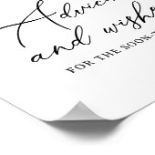 Minimal Boho Brautparty Beratung und Wünsche Unter Poster (Ecke)