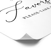 Minimal Boho Brautparty Favoriten Signierung Poster (Ecke)