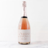 Minimal-Boho-Brautparty-neutral Schaumweinetikett