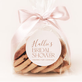 Minimal Boho Brautparty Vielen Dank für Ihre Unter Runder Aufkleber