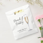 Minimal Boho Champagne Brunch Bubbly Baby Dusche Geschenktütchen (Versiegelt)