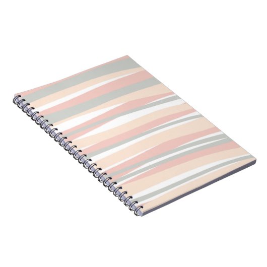 Minimal Boho Chic Abstrakt Lines Notebook Notizblock (Rechte Seite)