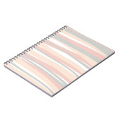 Minimal Boho Chic Abstrakt Lines Notebook Notizblock (Linke Seite)