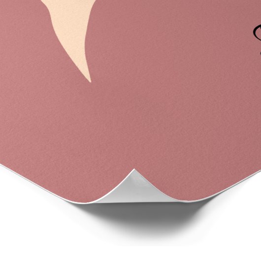 Minimal Boho Chic Art Poster (Ecke)