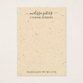 Minimal Boho Chic Earring Juwelier Display Card (Vorderseite)