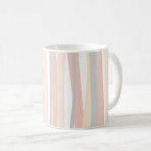Minimal Boho Chic Niedlich Pink & Grau Abstrakte L Kaffeetasse (VorderseiteRechts)