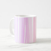 Minimal Boho Chic Pink Abstrakte Linien Kaffeetasse (Vorderseite Links)