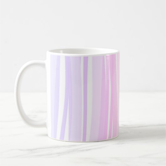 Minimal Boho Chic Pink Abstrakte Linien Kaffeetasse (Links)