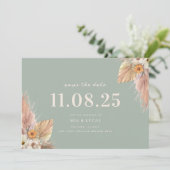 Minimal Boho Chic Wedding speichern das Datum Save The Date (Stehend Vorderseite)