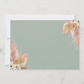 Minimal Boho Chic Wedding speichern das Datum Save The Date (Rückseite)