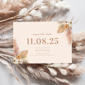 Minimal Boho Chic Wedding speichern das Datum Save The Date