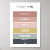 Minimal boho der Gottesgebet-Postser Poster (Vorne)