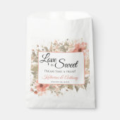 Minimal Boho Floral Wedding Gastgeschenk Hochzeit Geschenktütchen (Vorderseite)