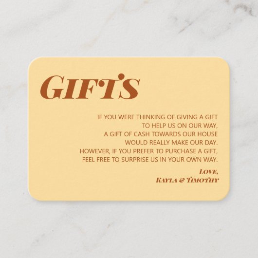 Minimal Boho gibt Details Eintrittskarte Hochzeit Begleitkarte (Vorderseite)