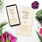 Minimal Boho Herbsttone Hochzeit