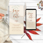 Minimal Boho Herbsttone Hochzeit
