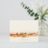 Minimal Boho Kairo Ägypten Reise Postkarte (Stehend Vorderseite)