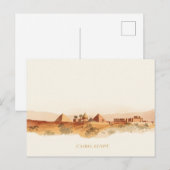 Minimal Boho Kairo Ägypten Reise Postkarte (Vorne/Hinten)