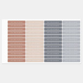 Minimal Boho Kinder Name Labels Etiketten (Blatt)