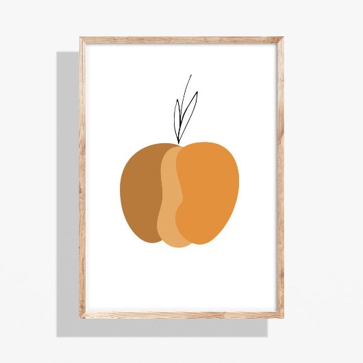 Minimal Boho Pumpkin Fall Poster