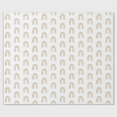 Minimal Boho Rainbow Geschenkpapier (Flach)