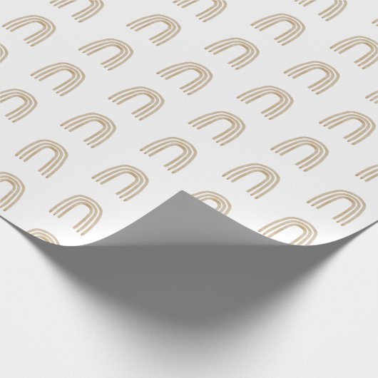 Minimal Boho Rainbow Geschenkpapier (Ecke)