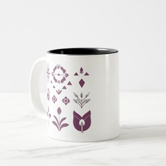 Minimal Boho Style Tasse - Moderne neutrale Ästhet (Vorderseite Links)