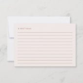 Minimal Boho, Terracotta, Brautparty Rezept (Rückseite)