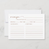 Minimal Boho, Terracotta, Brautparty Rezept (Vorderseite)