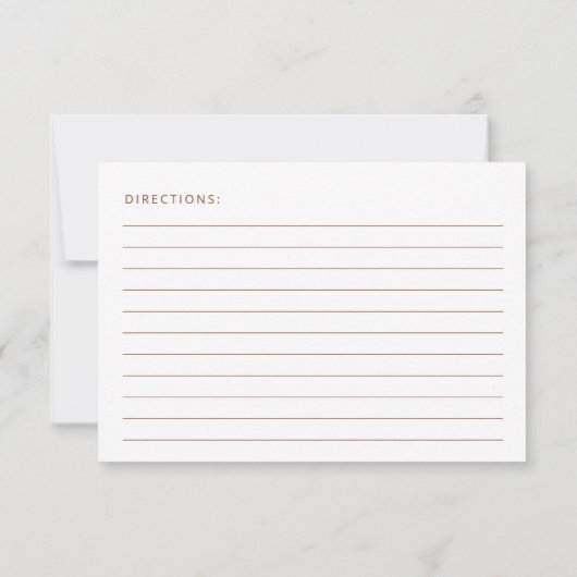 Minimal Boho, Terracotta, Brautparty Rezept (Rückseite)