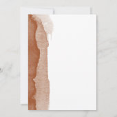 Minimal Boho Terracotta Ombre Desert Baby Dusche Dankeskarte (Rückseite)