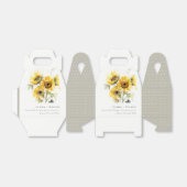 Minimal Boho Wasserfarbe Sonnenblume Rustikale Hoc Geschenkschachtel (Ungefaltet)