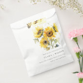 Minimal Boho Wasserfarbe Sonnenblume Rustikale Hoc Geschenktütchen (Versiegelt)