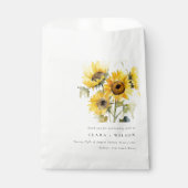 Minimal Boho Wasserfarbe Sonnenblume Rustikale Hoc Geschenktütchen (Vorderseite)