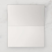 Minimal Boho Wasserfarbe Sonnenblume Rustikale Hoc Platzkarte (Innenseite Aufgefaltet)