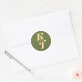 Minimal Boho Wedding Monogram Stickers (Umschlag)